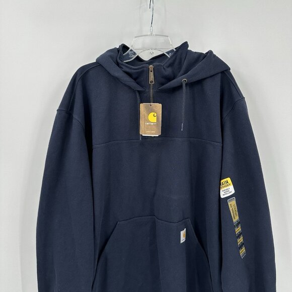 NEW CARHARTT rain defender hoodie sweatshirt original fit durable tall 3XL - Picture 4 of 9